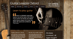 Desktop Screenshot of guitarlessonsoxford.com