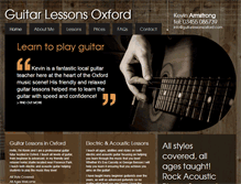 Tablet Screenshot of guitarlessonsoxford.com